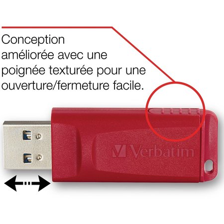 Verbatim Store 'n' Go USB Flash Drive, 32 GB, Assorted Colors, PK3 99811